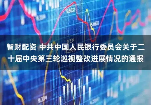 智财配资 中共中国人民银行委员会关于二十届中央第三轮巡视整改进展情况的通报